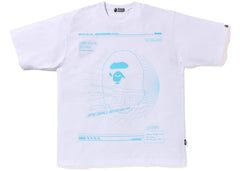 BAPE Cyber Bathing Ape Relaxed Fit Tee White