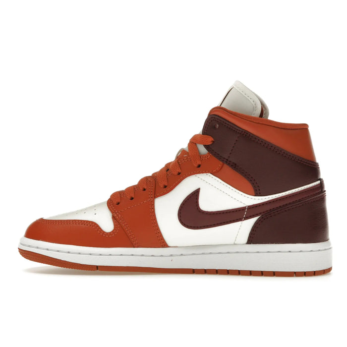 Jordan 1 Mid Dusty Peach Night Maroon (Women's)