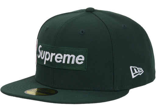 Supreme x New Era Breast Cancer Awareness Box Logo Fitted Hat Green