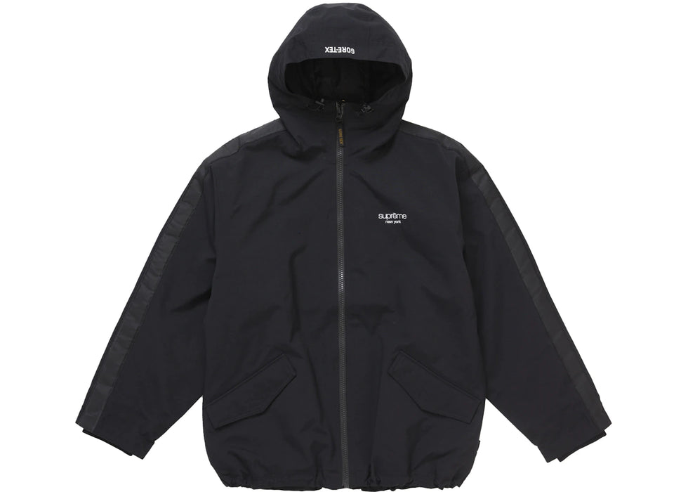 Supreme GORE-TEX Stripe Hooded Jacket Black