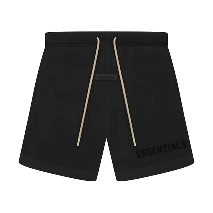 Fear of God Essentials Cream Drawstring Sweatshort Jet Black