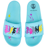 Life is Porno Slides Blue Cotton Candy