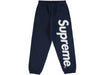 Supreme Satin Applique Sweatpant (SS26) Washed Navy