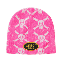 Supreme x Vanson Leathers Skull Beanie 'Pink'