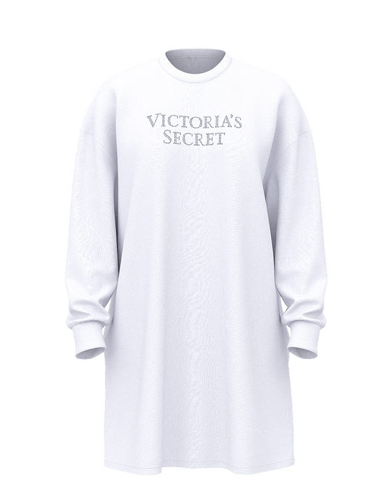 Victoria's Secret 100% Cotton Long-Sleeve Sleep Tee