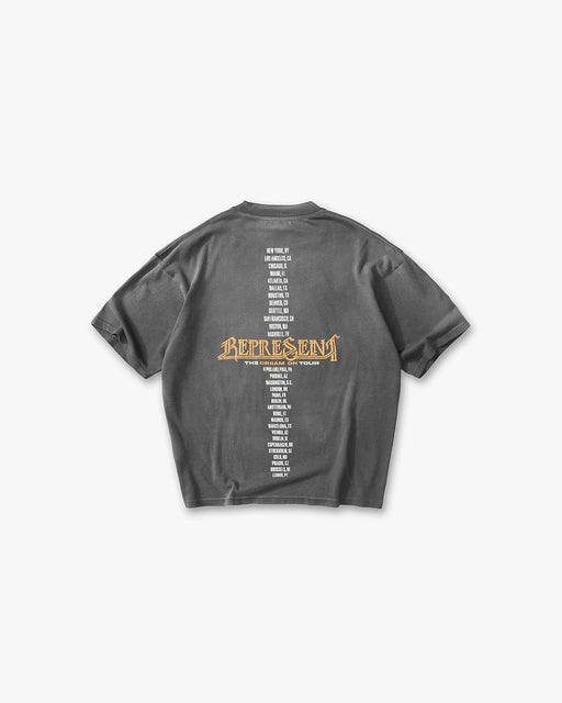Represent Golden Tour T-Shirt  Sun Fade Grey
