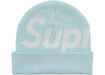 Supreme Big Logo Beanie (FW25) Light Blue