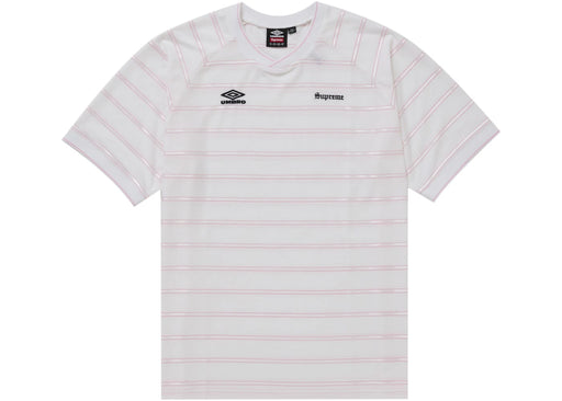 Supreme Umbro Stripe Soccer Jersey White