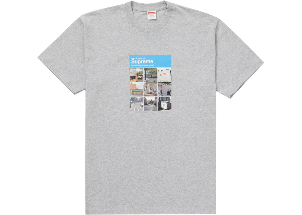 Supreme Verify Tee Heather Grey