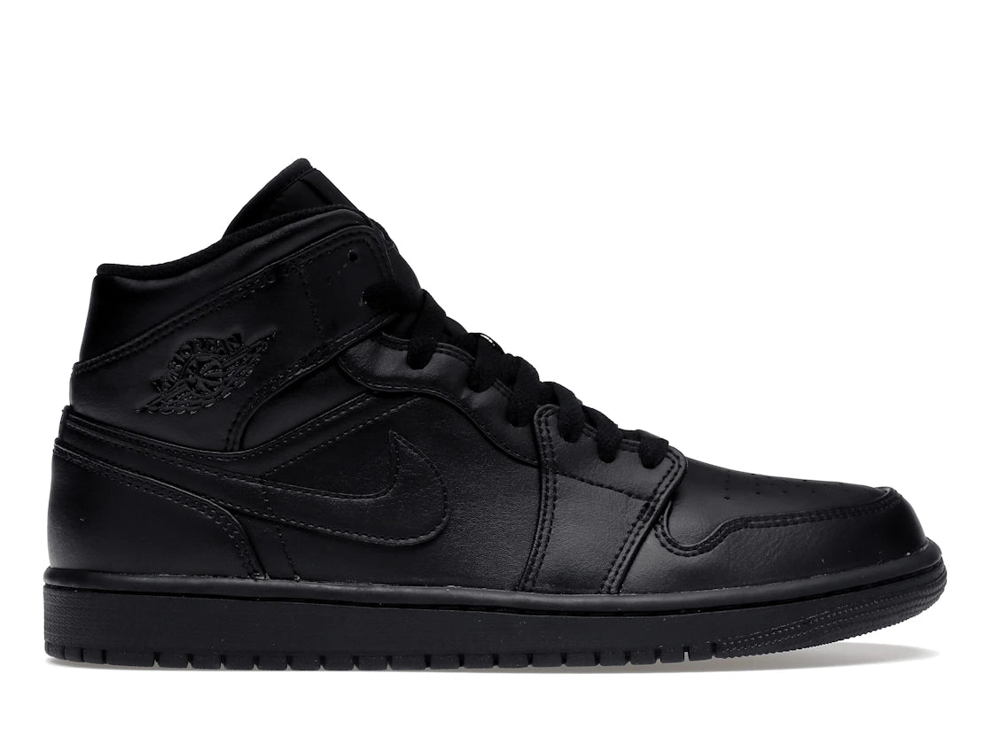 Jordan 1 Mid Triple Black