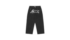 ICECREAM Running Dog Double Scoop Denim Pants Black