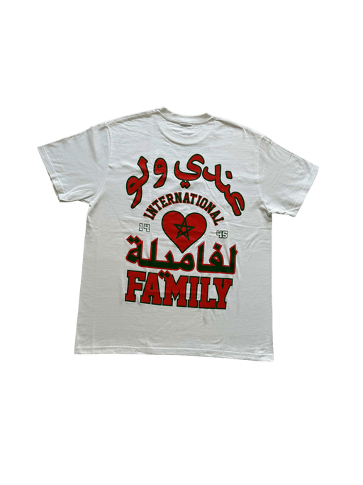 Corteiz Tee Family International Morocco White