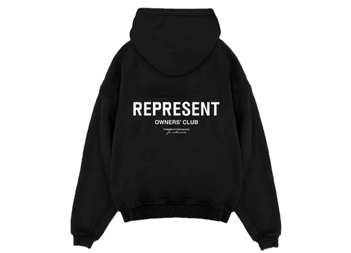 Represent Owners Club Zip Hoodie Black