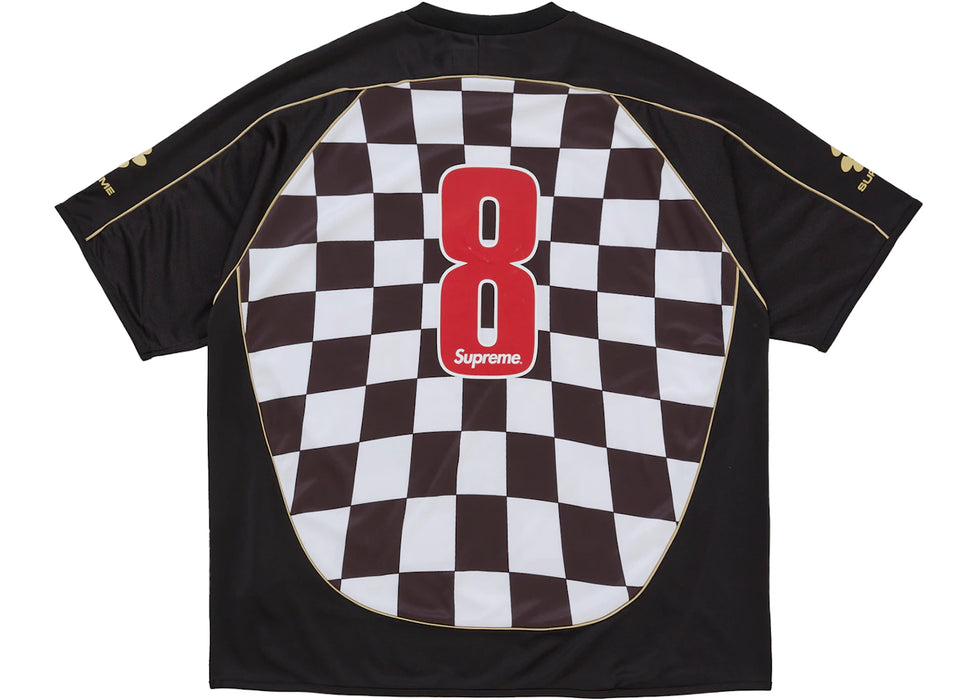 Supreme Checkerboard Soccer Jersey Black