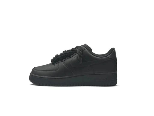Nike Air Force 1 Black Rope Laces Black