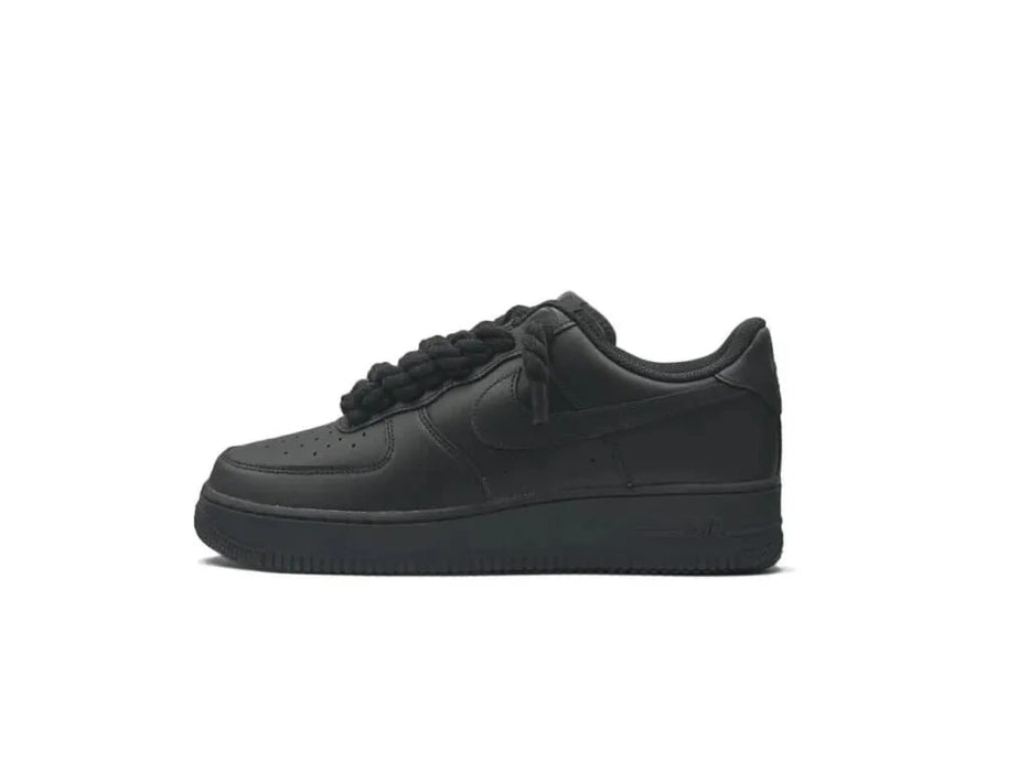 Nike Air Force 1 Black Rope Laces Black