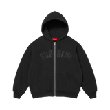 Supreme Arc Thermal Lined Zip Up Hooded Sweatshirt 'Black'