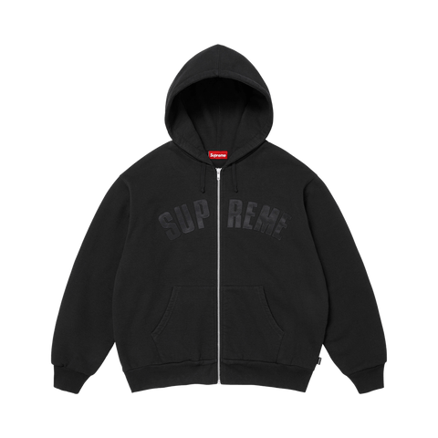 Supreme Arc Thermal Lined Zip Up Hooded Sweatshirt 'Black'