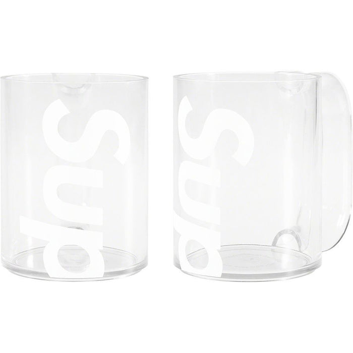 Supreme Heller Mugs (Set of 2) Clear