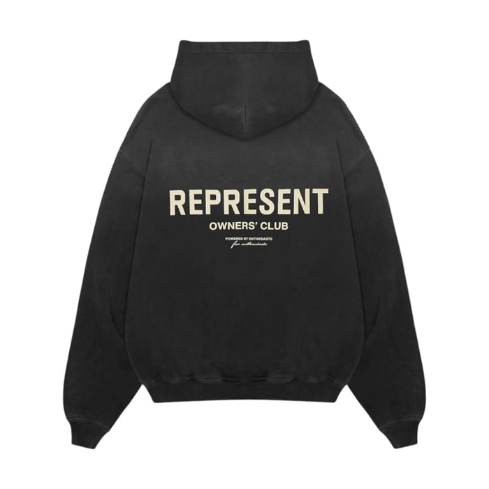 Represent Owner's Club Hoodie Aged Black