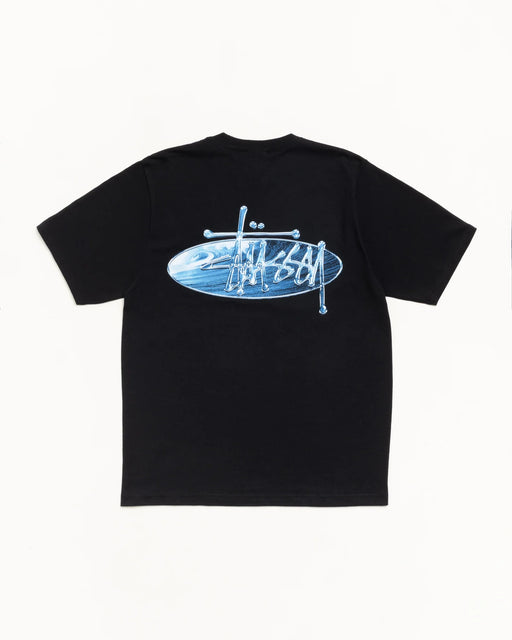 Stussy Wave oval tee black