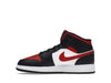 Air Jordan 1 Mid Black Fire Red (GS)