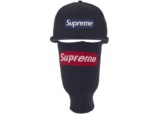 Supreme New Era Box Logo 59Fifty Balaclava Cap Navy