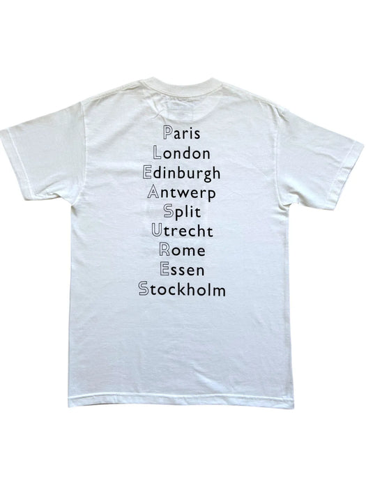 PLEASURES Europe 92 Tee White