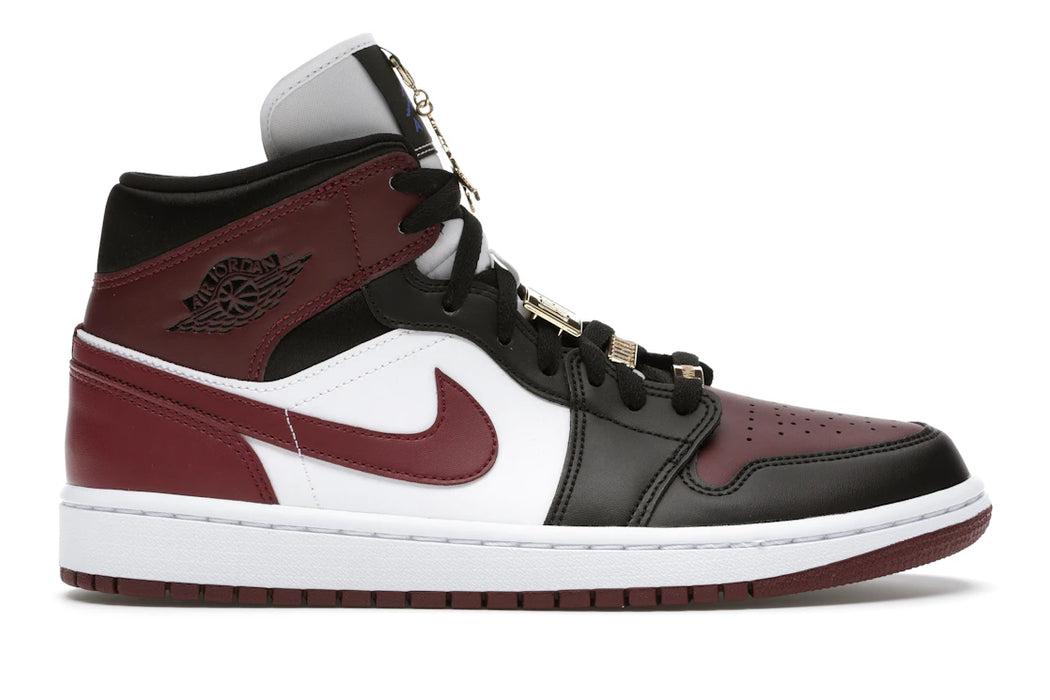 Jordan 1 Mid SE Black Dark Beetroot (Women's)