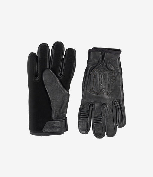 Unknown London U&N Leather Gloves Black