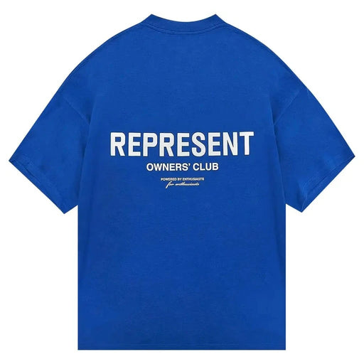 Represent Owner's Club T-Shirt Cobalt Blue/White