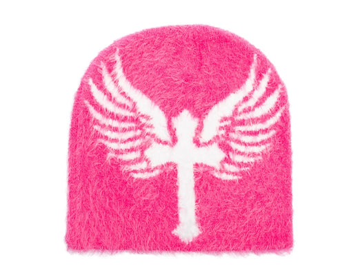 Reflection Luxury Fuzzy Beanie pink