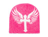 Reflection Luxury Fuzzy Beanie pink