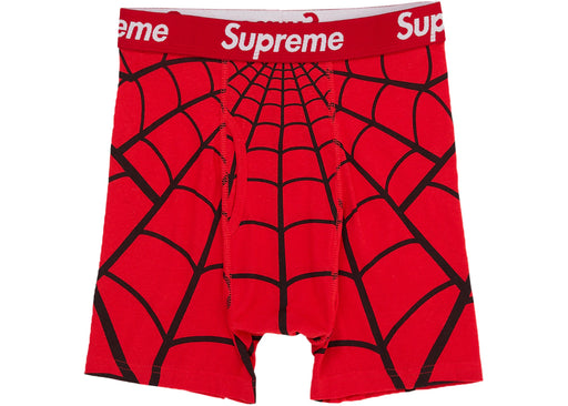 Supreme Hanes Spider-Man Boxer Briefs (2 Pack) Red