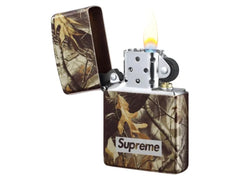 Supreme x Camo Logo Zippo Realtree Hardwoods Camo