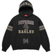 Supreme Rhinestone Eagle Hooded Sweatshirt Black