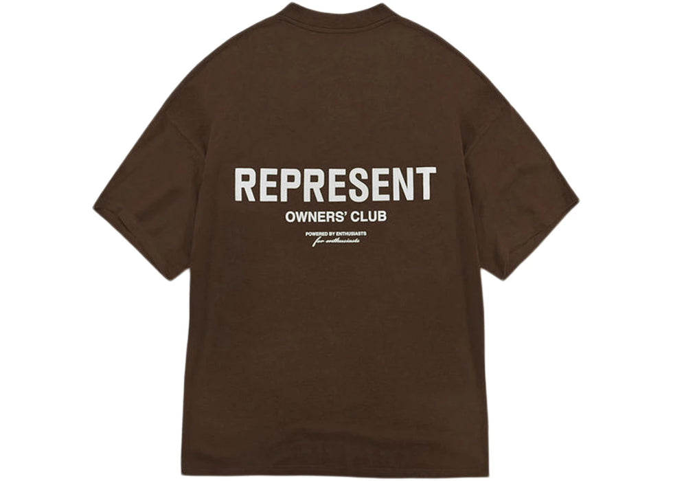 Represent Owner's Club T-Shirt Brown/White