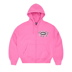 Corteiz Island Sun Zip Up Hoodie Pink