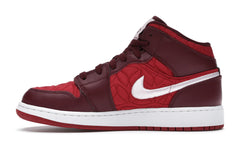 Jordan 1 Mid SE Red Quilt (GS)