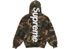 Supreme Satin Applique Hooded Sweatshirt (SS26) Woodland Camo