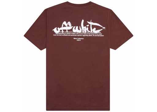 OFF-WHITE Skate Fit Paint Script T-Shirt Burgundy