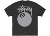 Stussy 8 Ball Pigment Dyed Tee Faded Black