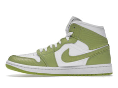 Jordan 1 Mid Green Python (Women's)
