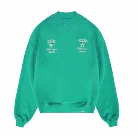 Represent Fall From Olympus Green Crewneck