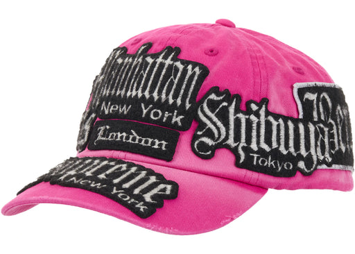 Supreme City Patches 6-Panel Hat Pink