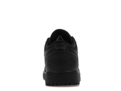 Jordan 1 Low Tumbled Leather Black (GS)