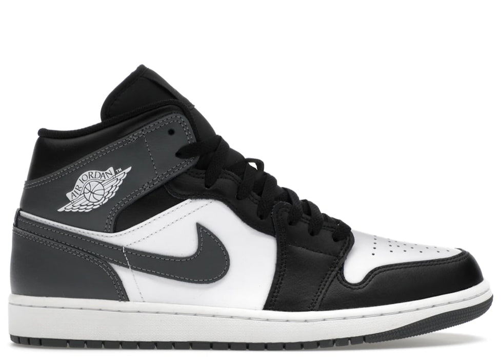 Jordan 1 Mid Black White Iron Grey