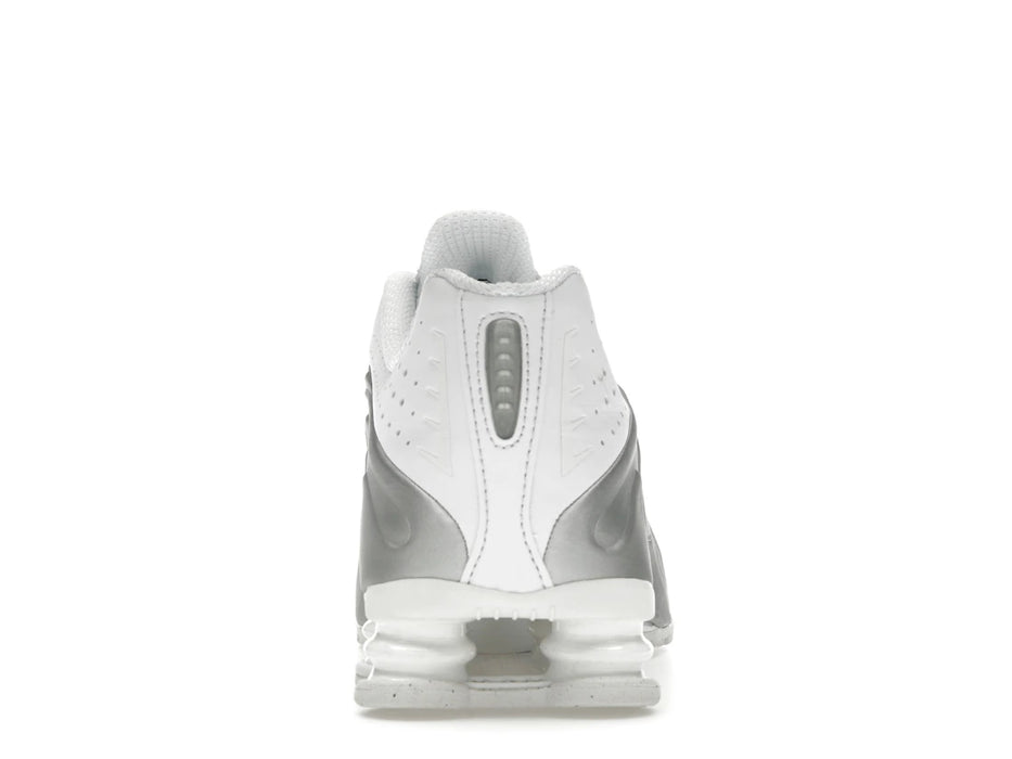 Nike Shox R4 White Bright Crimson Metallic Silver
