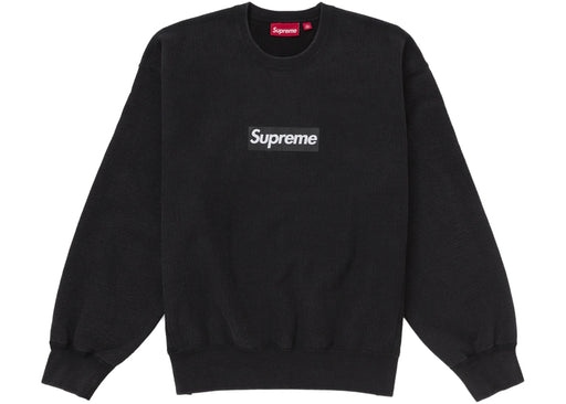 Supreme Washed Box Logo Crewneck Black