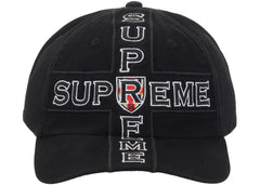 Supreme Cross 6-Panel Cap Black